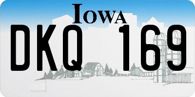 IA license plate DKQ169