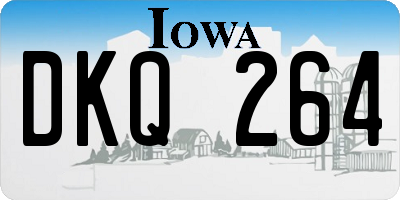 IA license plate DKQ264