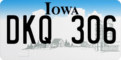 IA license plate DKQ306