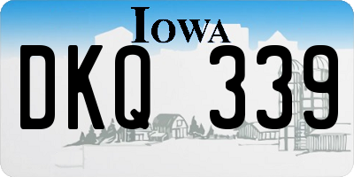 IA license plate DKQ339