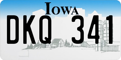 IA license plate DKQ341