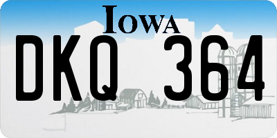 IA license plate DKQ364
