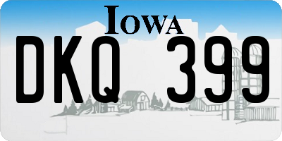 IA license plate DKQ399