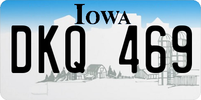 IA license plate DKQ469