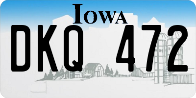 IA license plate DKQ472