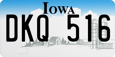 IA license plate DKQ516