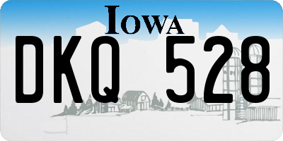 IA license plate DKQ528