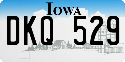 IA license plate DKQ529