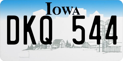 IA license plate DKQ544