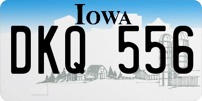 IA license plate DKQ556