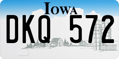 IA license plate DKQ572
