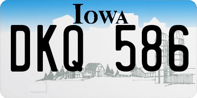 IA license plate DKQ586