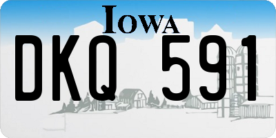 IA license plate DKQ591