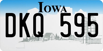 IA license plate DKQ595