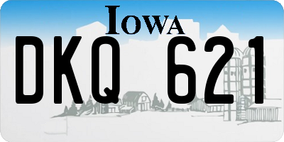 IA license plate DKQ621