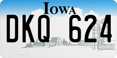 IA license plate DKQ624