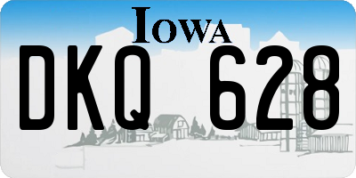 IA license plate DKQ628