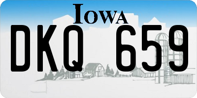 IA license plate DKQ659