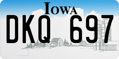IA license plate DKQ697