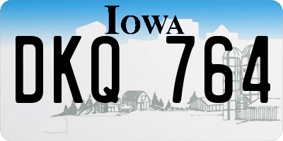 IA license plate DKQ764