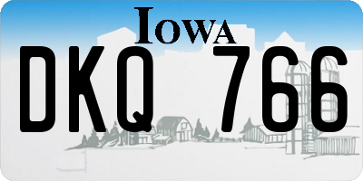 IA license plate DKQ766
