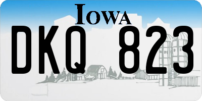 IA license plate DKQ823