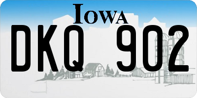 IA license plate DKQ902