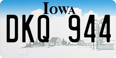 IA license plate DKQ944