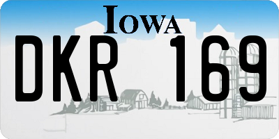 IA license plate DKR169