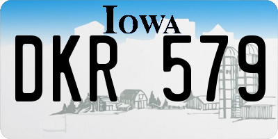 IA license plate DKR579
