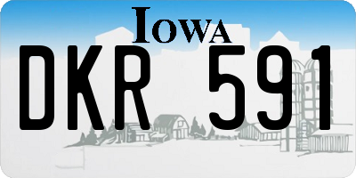 IA license plate DKR591