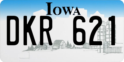 IA license plate DKR621
