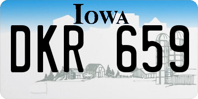 IA license plate DKR659