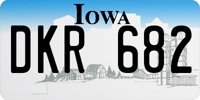 IA license plate DKR682
