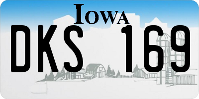 IA license plate DKS169