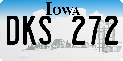IA license plate DKS272
