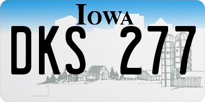 IA license plate DKS277