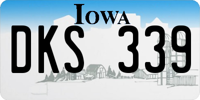 IA license plate DKS339