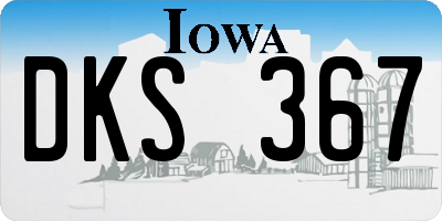IA license plate DKS367