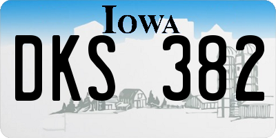 IA license plate DKS382