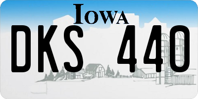 IA license plate DKS440
