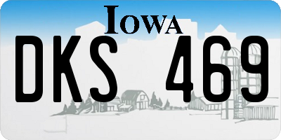 IA license plate DKS469