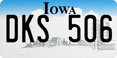 IA license plate DKS506