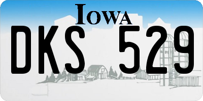 IA license plate DKS529