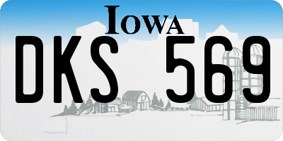 IA license plate DKS569