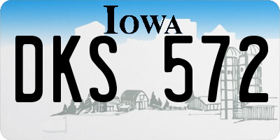 IA license plate DKS572