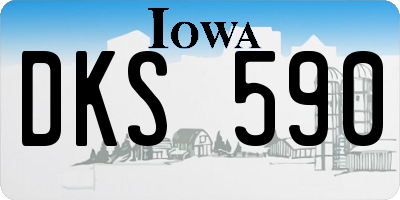 IA license plate DKS590