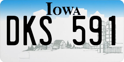 IA license plate DKS591