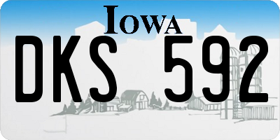 IA license plate DKS592