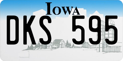 IA license plate DKS595
